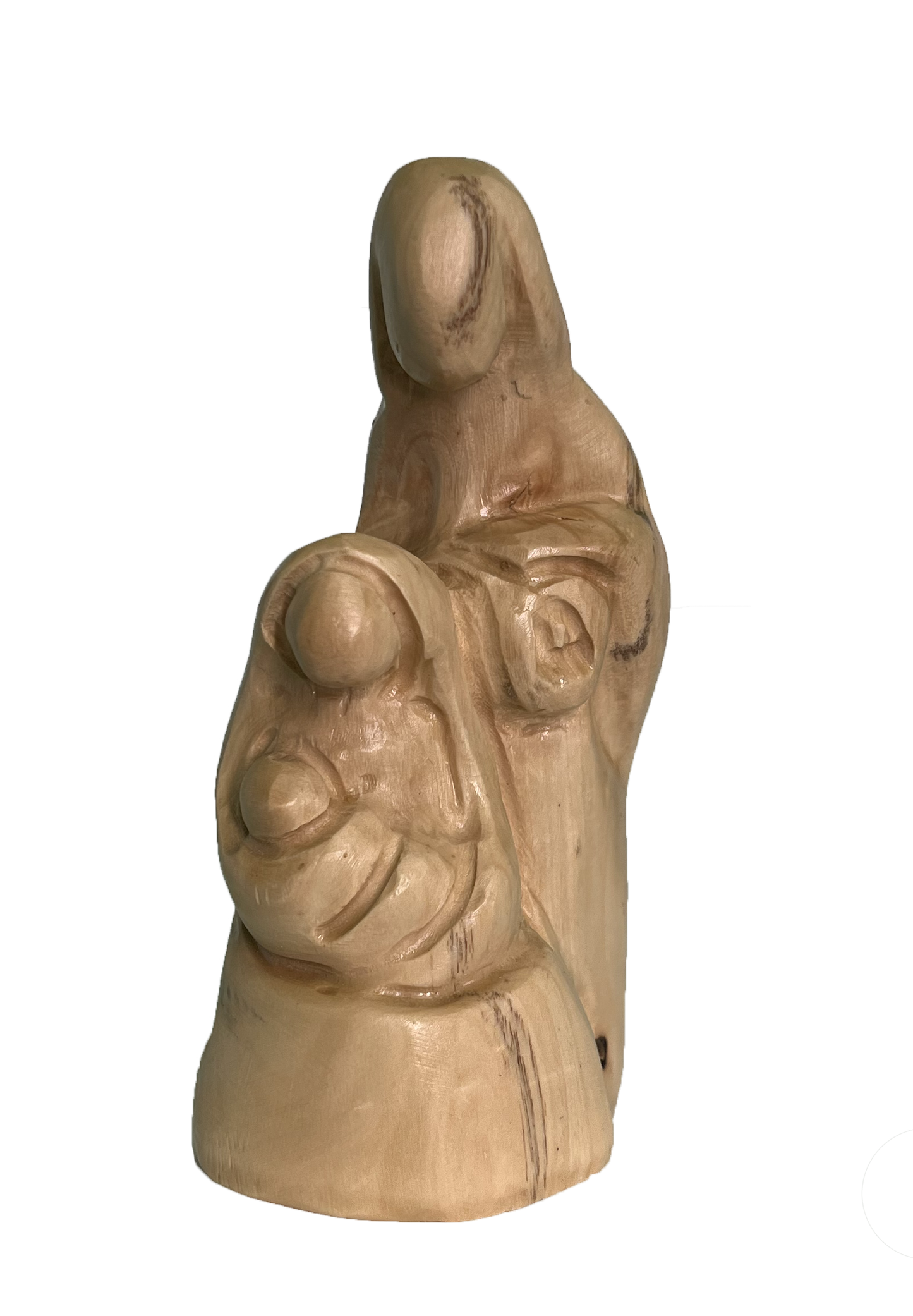 Olive Wood Holy Family Statue